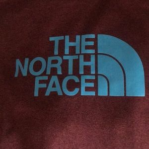 North Face Men’s Medium Maroon/Blue Hoodie